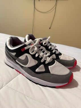 Nike Grey White Black with orange Accents Running Shoes